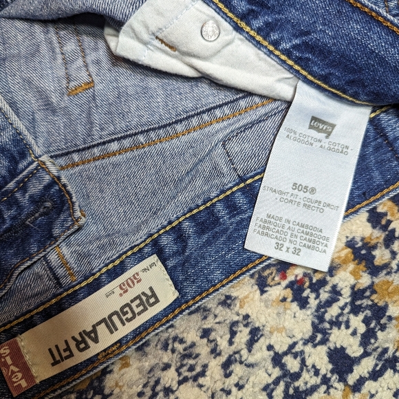 Levi's 505 zippered regular fit jeans 32 x 32 - Picture 6 of 8